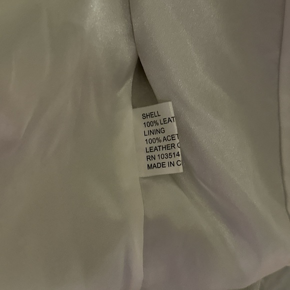 Genuine Leather Silver Cropped Jacket - Picture 2 of 4